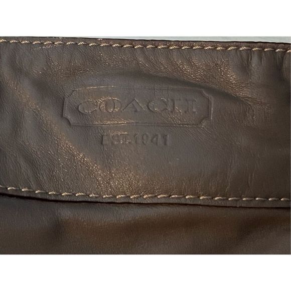 Coach Leather Hobo Shoulder Bag/Purse #L0920-F14707, Brown - Picture 5 of 15